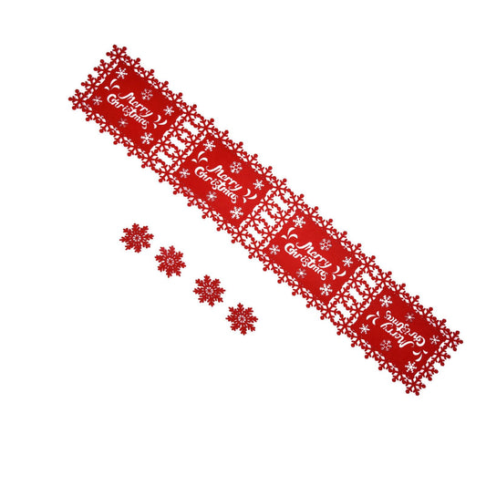 Christmas Table Runner Placemat Heat Protection Water Absorption Felt Table Runner Placemat(4 English V1294-YM0523-3115210205214