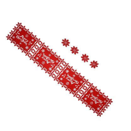 Christmas Table Runner Placemat Heat Protection Water Absorption Felt Table Runner Placemat(4 English V1294-YM0523-3115210205214
