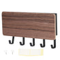Wall Mounted Key Holder Bamboo Modern Anti Slip Key Hanger for Home Office Living RoomBrown V1294-YM0523-3115210206112