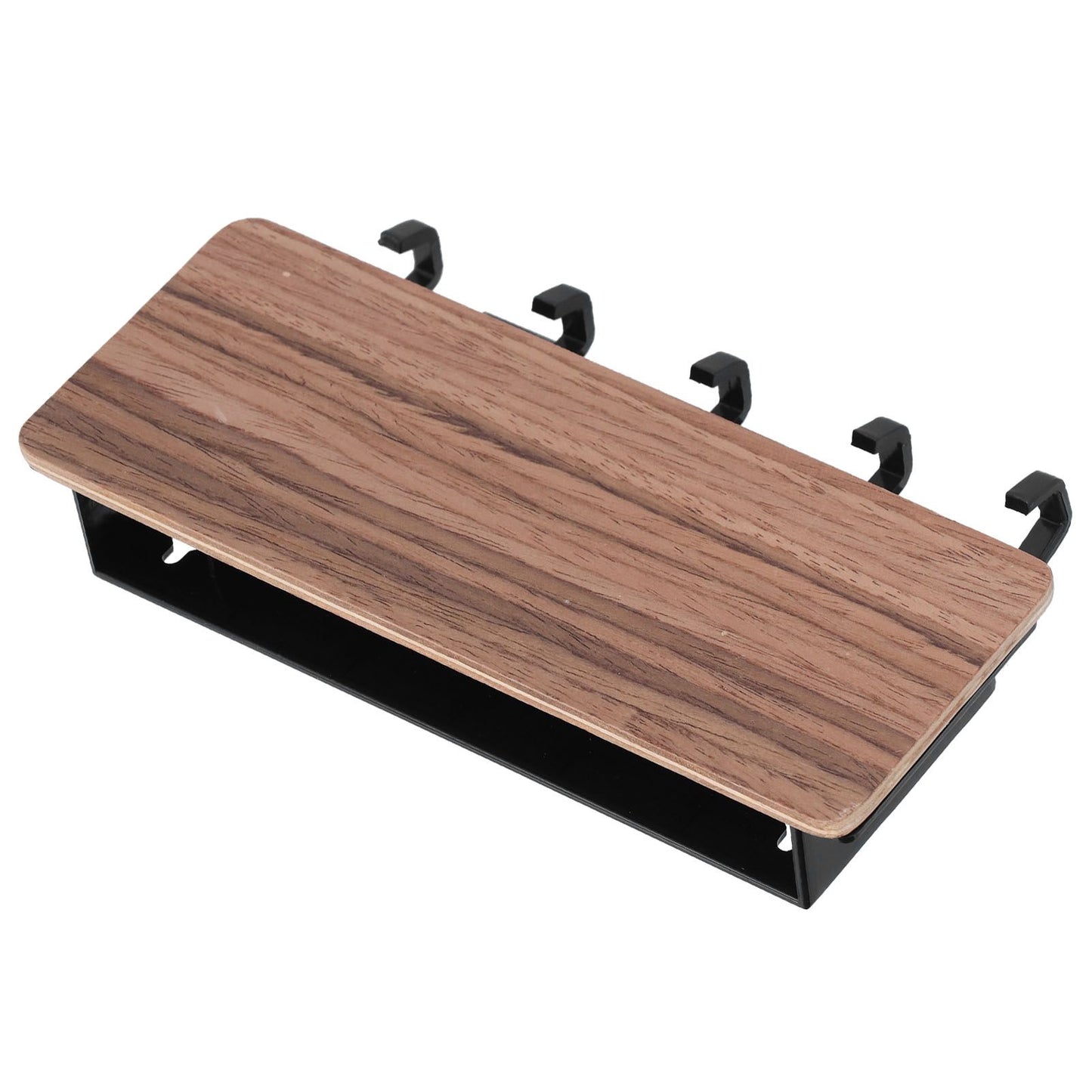 Wall Mounted Key Holder Bamboo Modern Anti Slip Key Hanger for Home Office Living RoomBrown V1294-YM0523-3115210206112