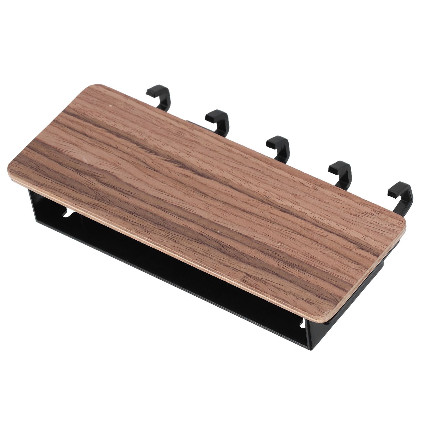 Wall Mounted Key Holder Bamboo Modern Anti Slip Key Hanger for Home Office Living RoomBrown V1294-YM0523-3115210206112