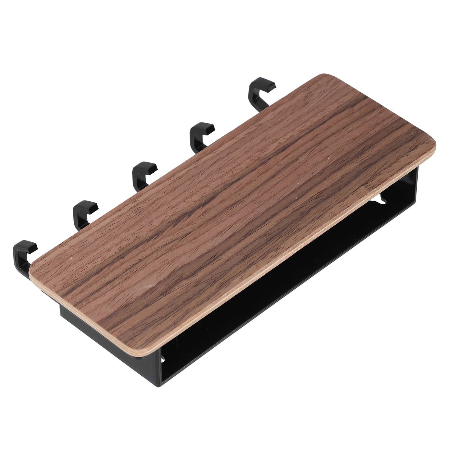 Wall Mounted Key Holder Bamboo Modern Anti Slip Key Hanger for Home Office Living RoomBrown V1294-YM0523-3115210206112