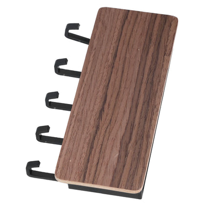 Wall Mounted Key Holder Bamboo Modern Anti Slip Key Hanger for Home Office Living RoomBrown V1294-YM0523-3115210206112