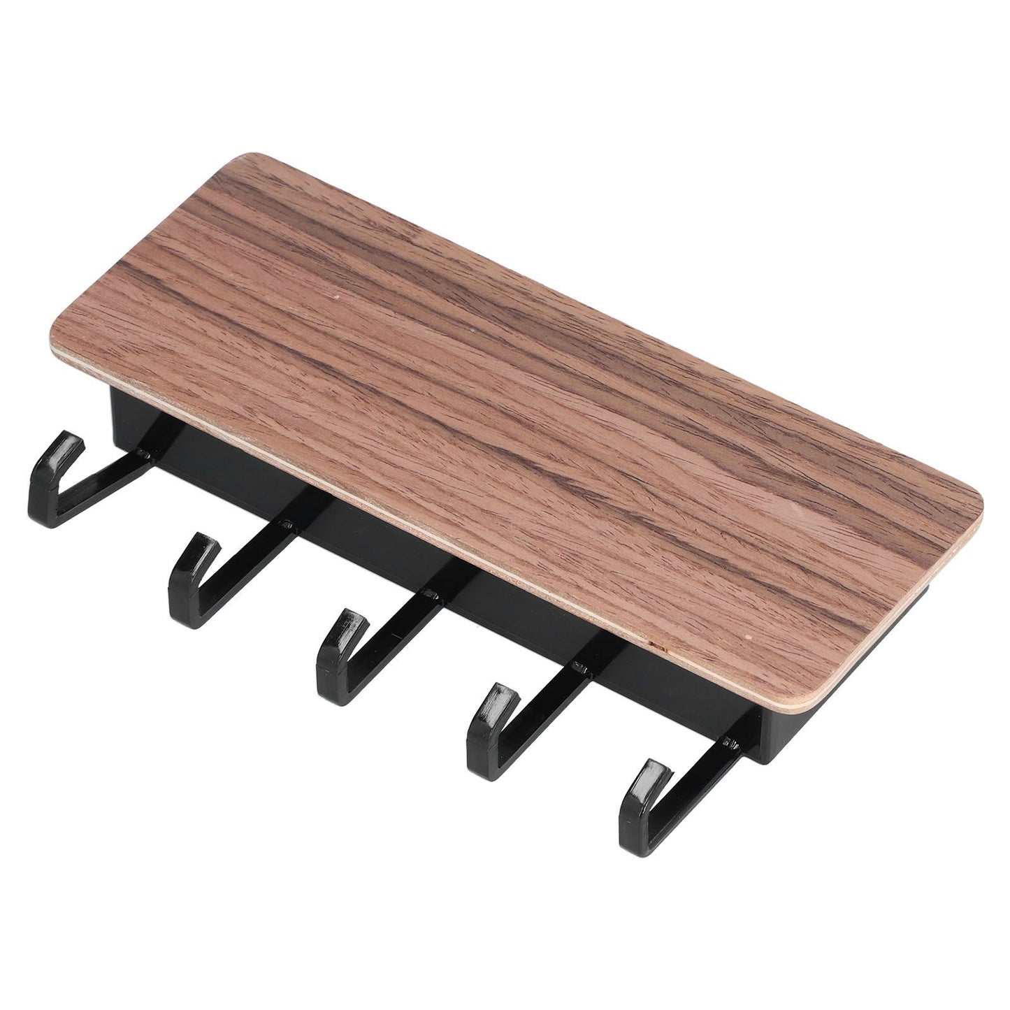 Wall Mounted Key Holder Bamboo Modern Anti Slip Key Hanger for Home Office Living RoomBrown V1294-YM0523-3115210206112