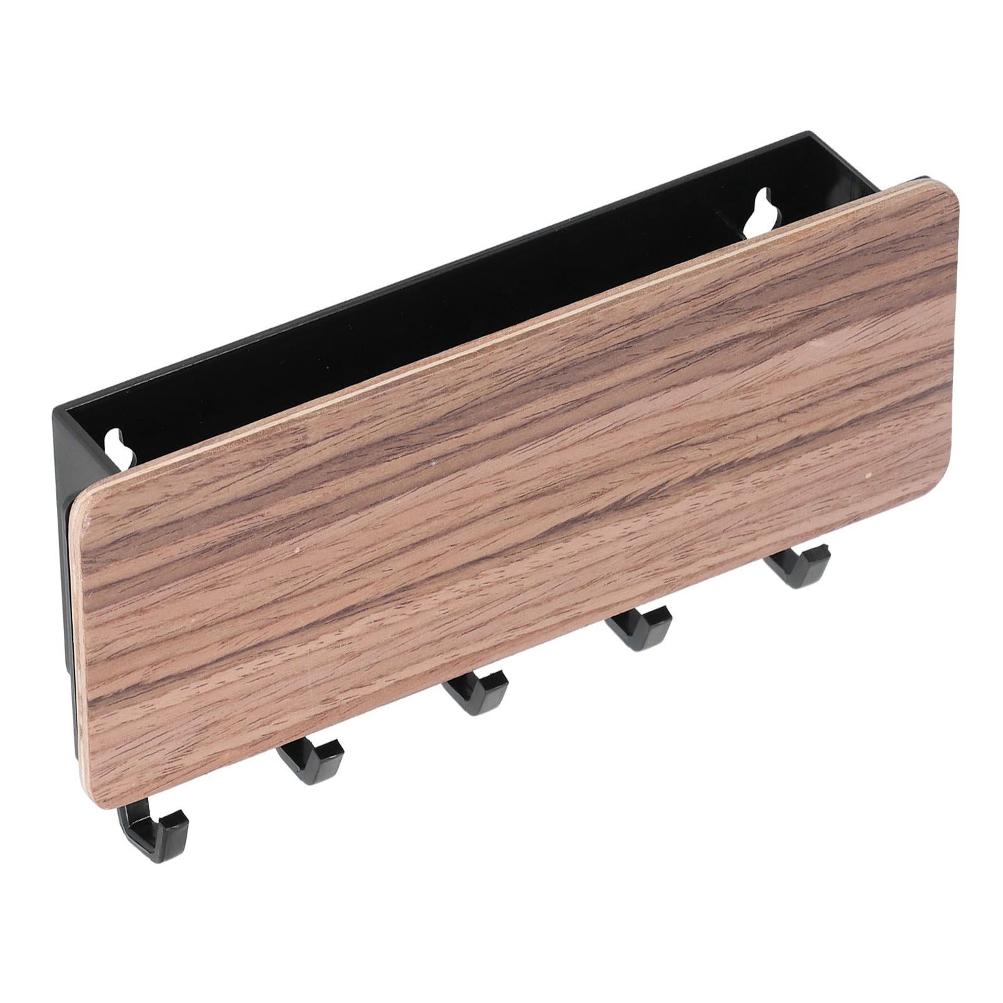 Wall Mounted Key Holder Bamboo Modern Anti Slip Key Hanger for Home Office Living RoomBrown V1294-YM0523-3115210206112