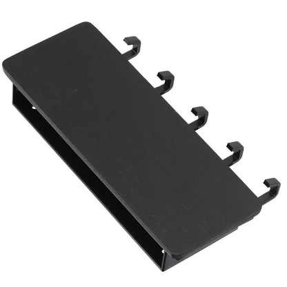 Wall Mounted Key Holder Bamboo Modern Anti Slip Key Hanger for Home Office Living RoomBlack V1294-YM0523-3115210206113