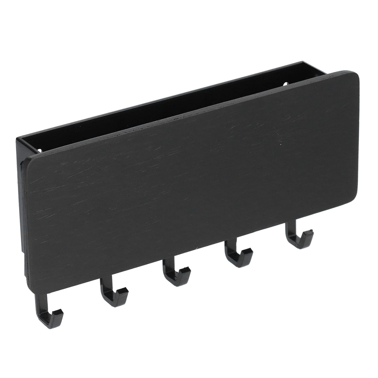 Wall Mounted Key Holder Bamboo Modern Anti Slip Key Hanger for Home Office Living RoomBlack V1294-YM0523-3115210206113