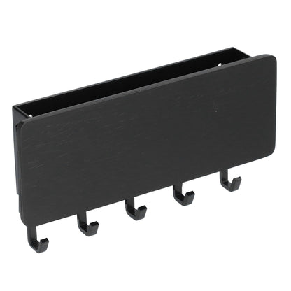 Wall Mounted Key Holder Bamboo Modern Anti Slip Key Hanger for Home Office Living RoomBlack V1294-YM0523-3115210206113