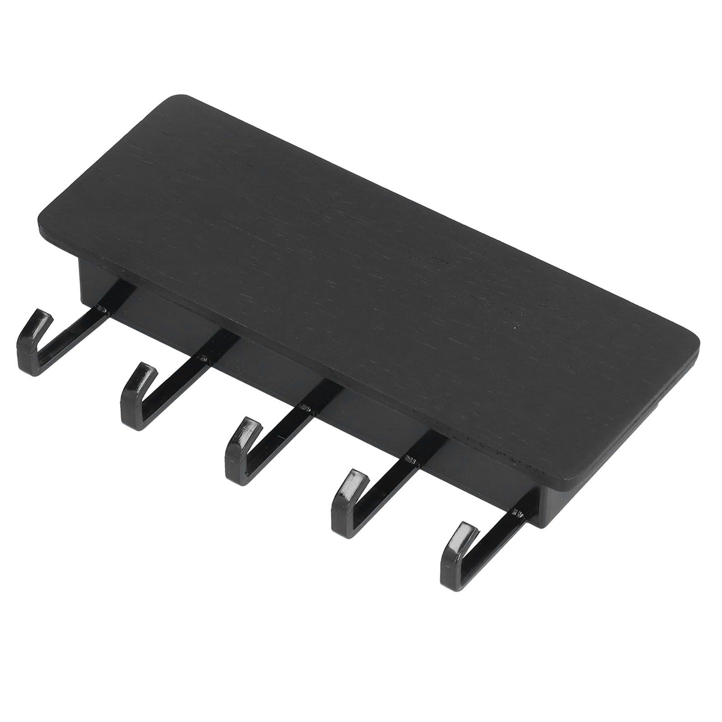 Wall Mounted Key Holder Bamboo Modern Anti Slip Key Hanger for Home Office Living RoomBlack V1294-YM0523-3115210206113