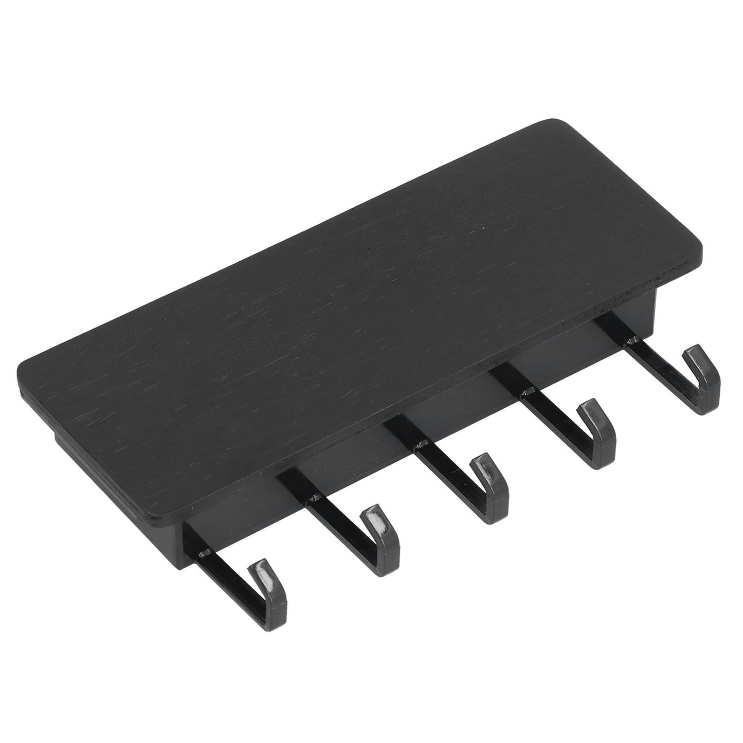 Wall Mounted Key Holder Bamboo Modern Anti Slip Key Hanger for Home Office Living RoomBlack V1294-YM0523-3115210206113