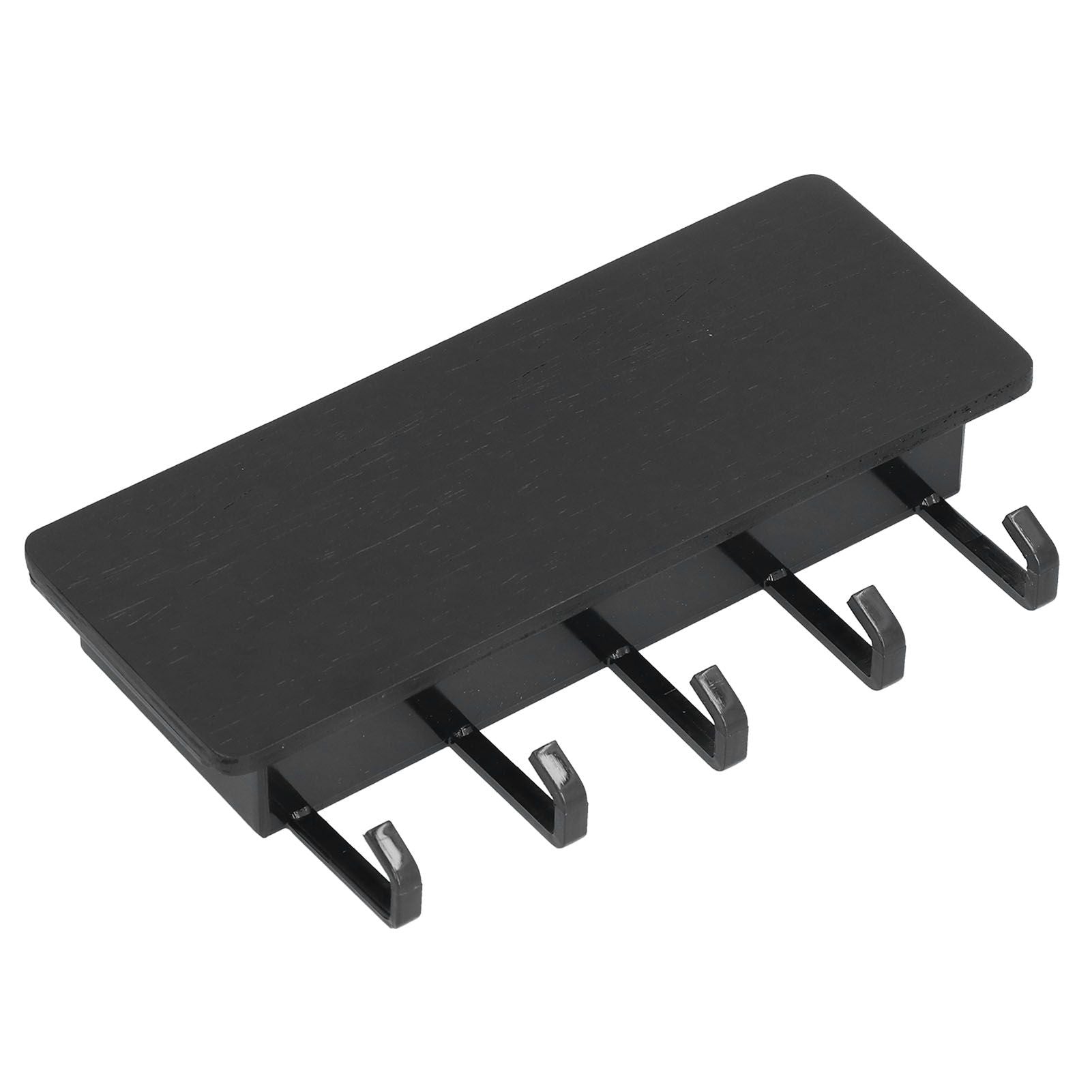 Wall Mounted Key Holder Bamboo Modern Anti Slip Key Hanger for Home Office Living RoomBlack V1294-YM0523-3115210206113