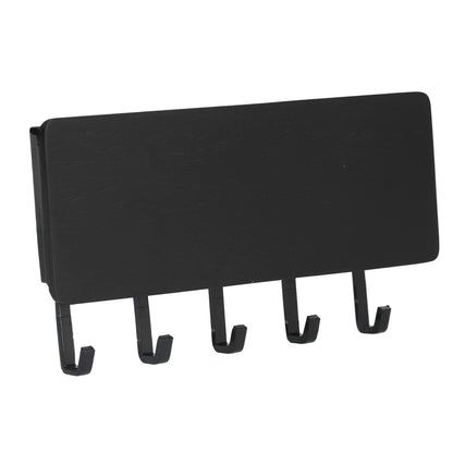 Wall Mounted Key Holder Bamboo Modern Anti Slip Key Hanger for Home Office Living RoomBlack V1294-YM0523-3115210206113