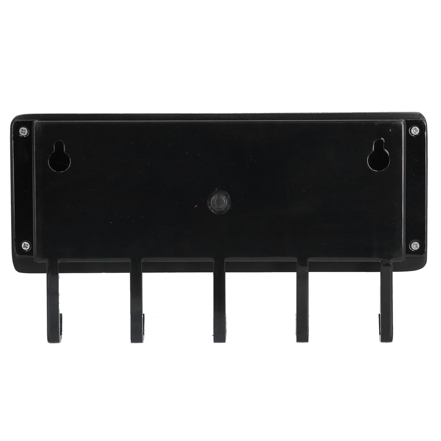 Wall Mounted Key Holder Bamboo Modern Anti Slip Key Hanger for Home Office Living RoomBlack V1294-YM0523-3115210206113