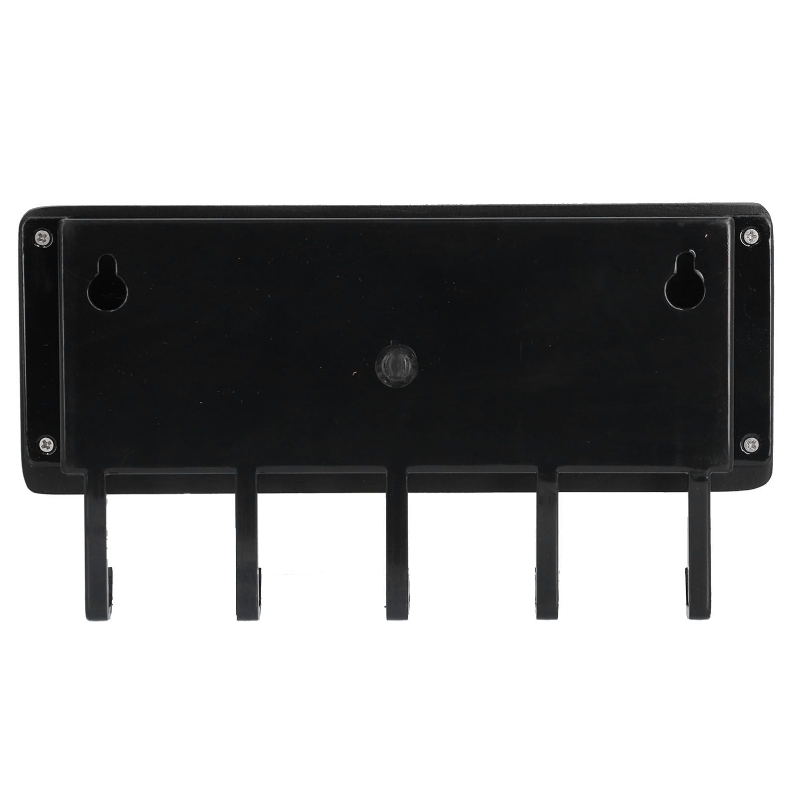 Wall Mounted Key Holder Bamboo Modern Anti Slip Key Hanger for Home Office Living RoomBlack V1294-YM0523-3115210206113