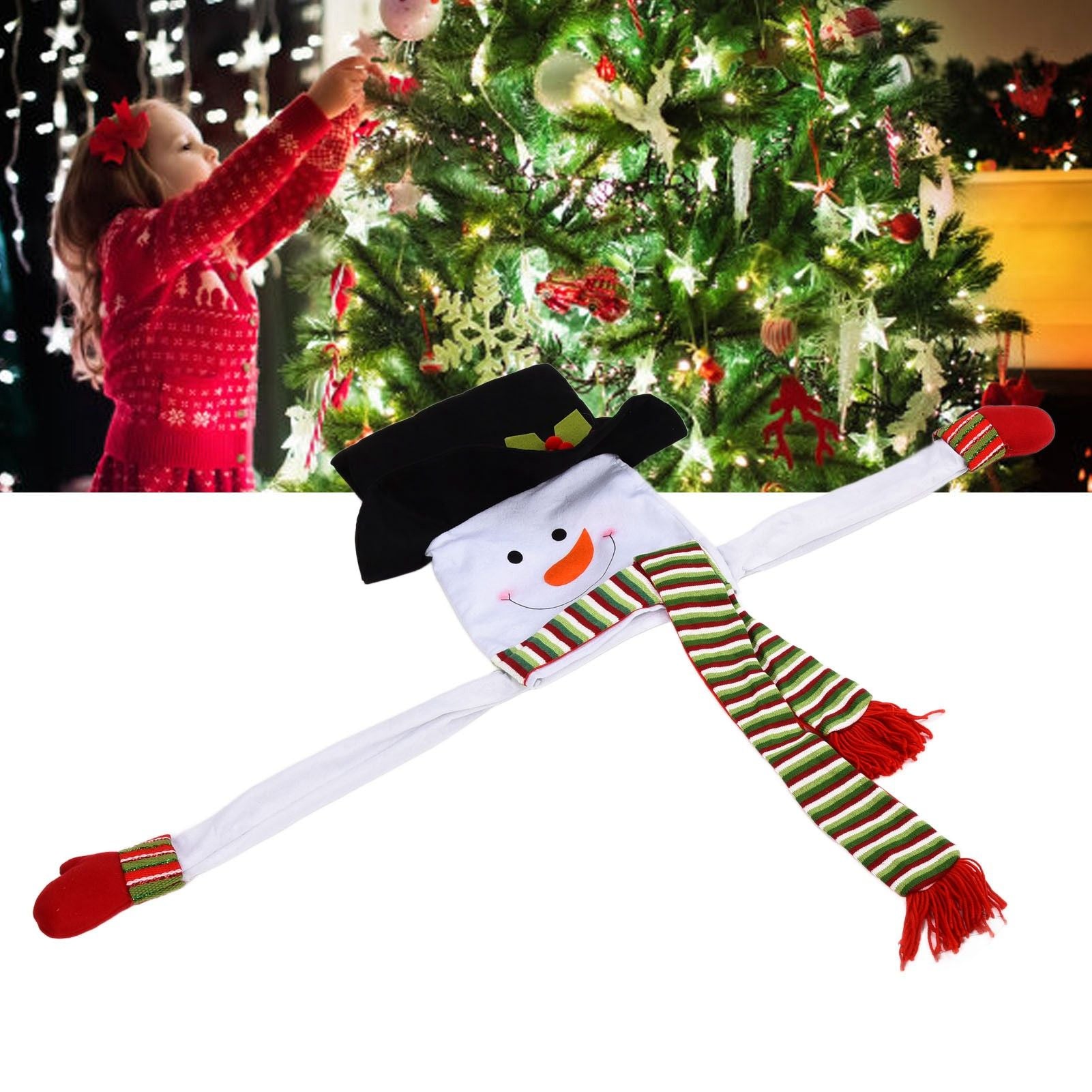 Snowman Christmas Tree Decor Snow Man Topper Ornament for Home Christmas Decoration V1294-YM0523-3115210206311