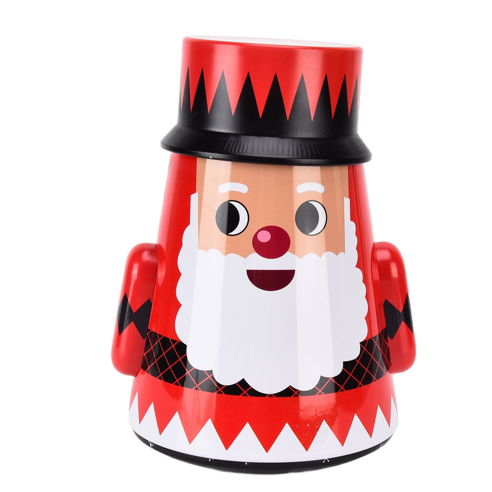 Christmas Candy Iron Box Roly Poly Design Santa Claus Snowman Candy Cans Storage BoxSanta Claus V1294-YM0523-3115210208011