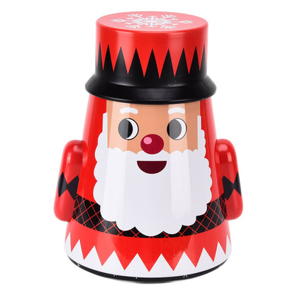 Christmas Candy Iron Box Roly Poly Design Santa Claus Snowman Candy Cans Storage BoxSanta Claus V1294-YM0523-3115210208011
