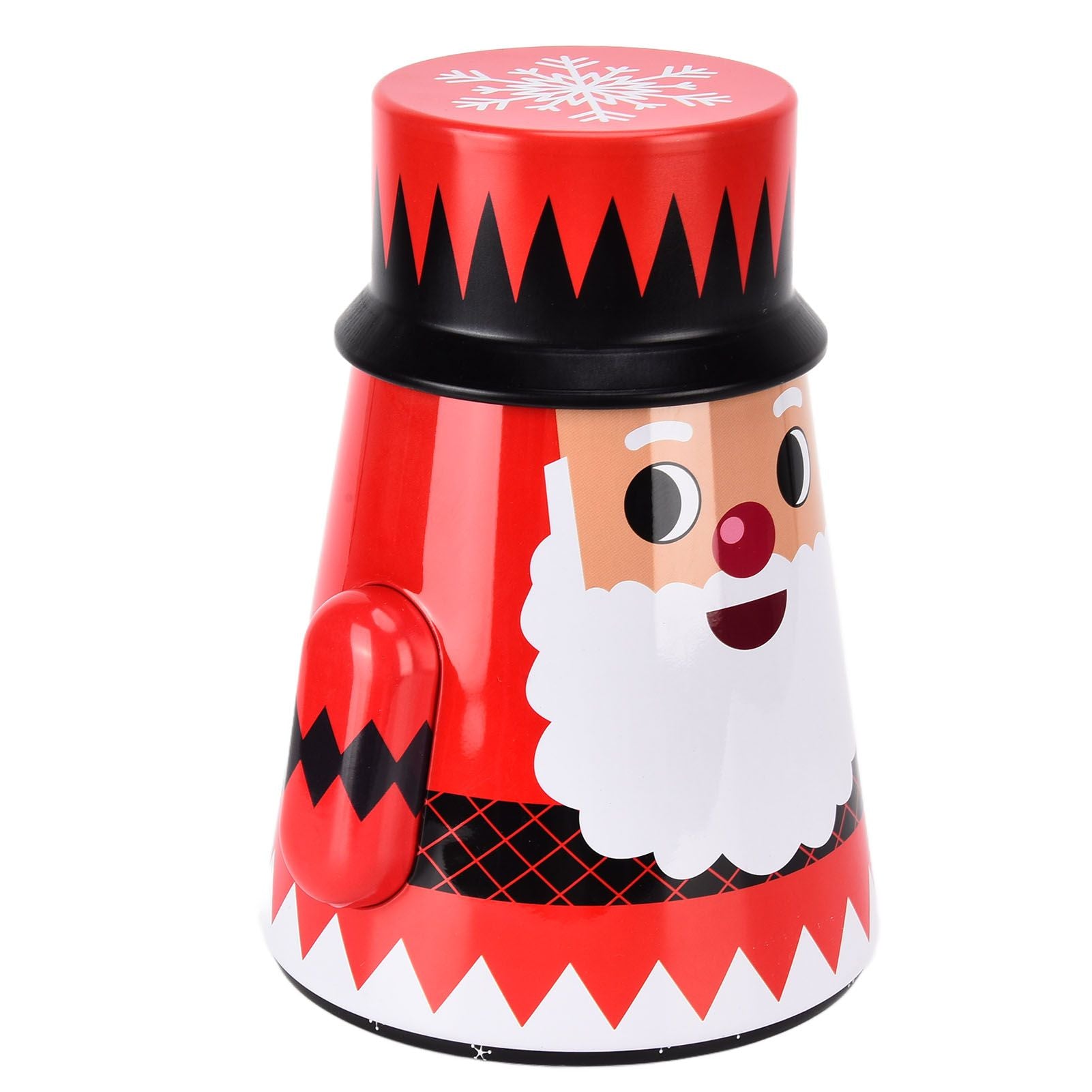 Christmas Candy Iron Box Roly Poly Design Santa Claus Snowman Candy Cans Storage BoxSanta Claus V1294-YM0523-3115210208011