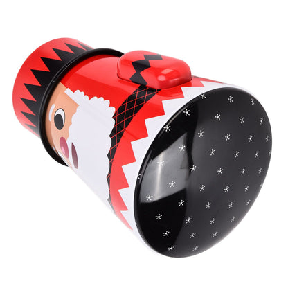 Christmas Candy Iron Box Roly Poly Design Santa Claus Snowman Candy Cans Storage BoxSanta Claus V1294-YM0523-3115210208011