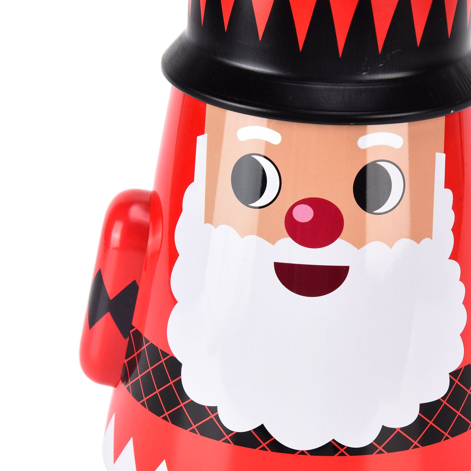 Christmas Candy Iron Box Roly Poly Design Santa Claus Snowman Candy Cans Storage BoxSanta Claus V1294-YM0523-3115210208011