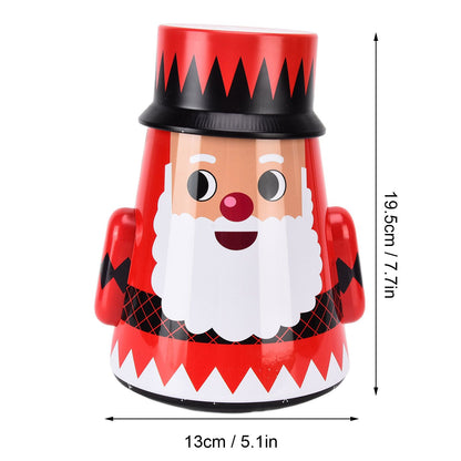 Christmas Candy Iron Box Roly Poly Design Santa Claus Snowman Candy Cans Storage BoxSanta Claus V1294-YM0523-3115210208011