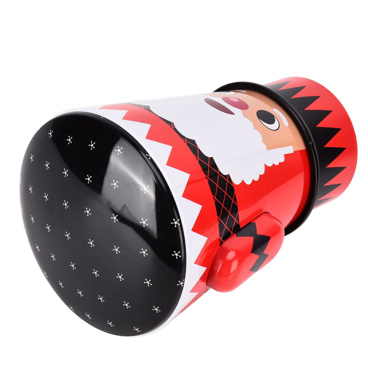 Christmas Candy Iron Box Roly Poly Design Santa Claus Snowman Candy Cans Storage BoxSanta Claus V1294-YM0523-3115210208011