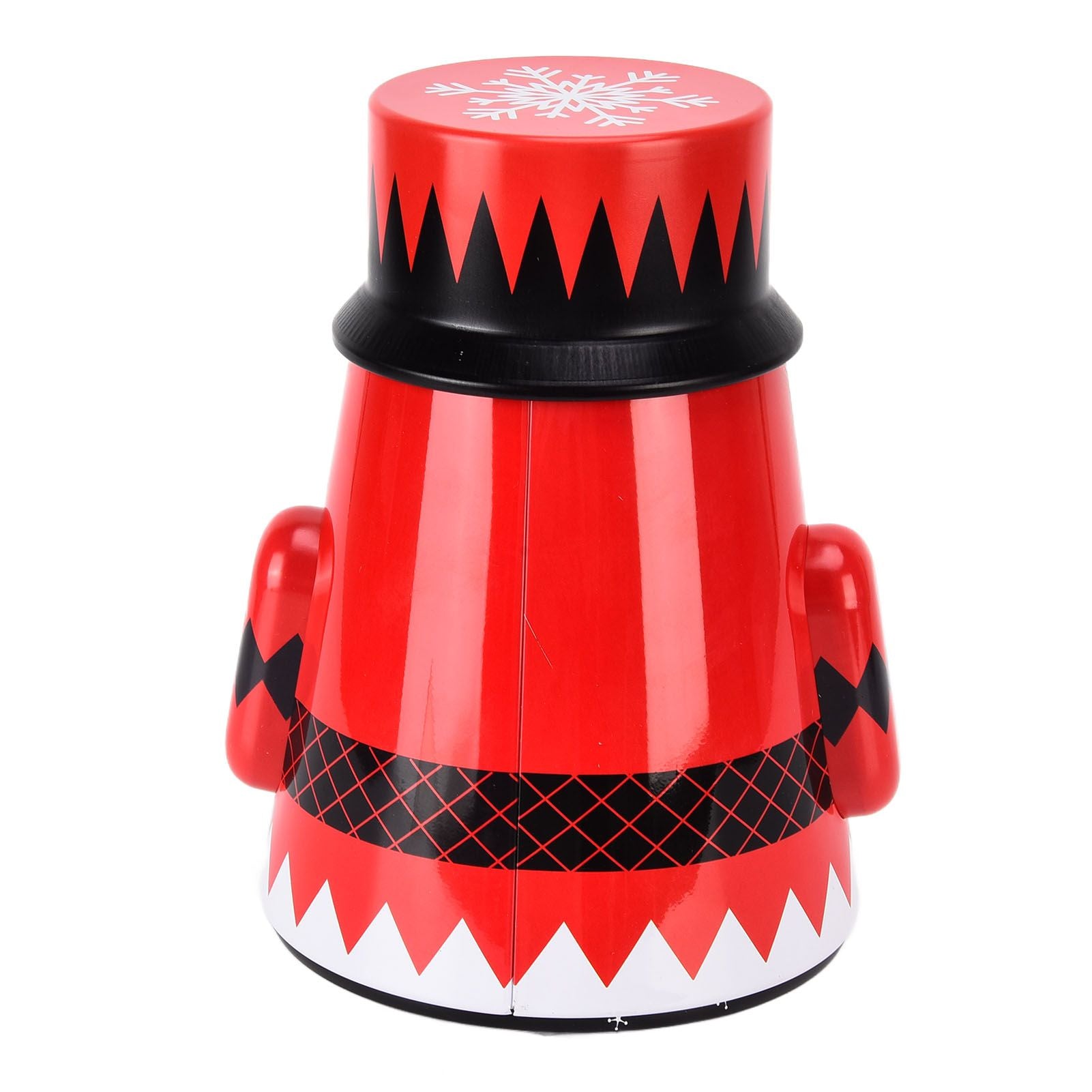 Christmas Candy Iron Box Roly Poly Design Santa Claus Snowman Candy Cans Storage BoxSanta Claus V1294-YM0523-3115210208011