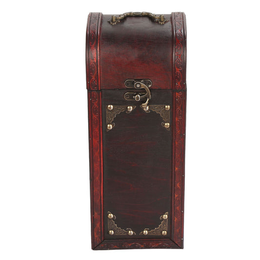 Wine Box Wooden Vintage Retro Portable Single Bottle Decorative Carrying Storage Case V1294-YM0523-3115210208111