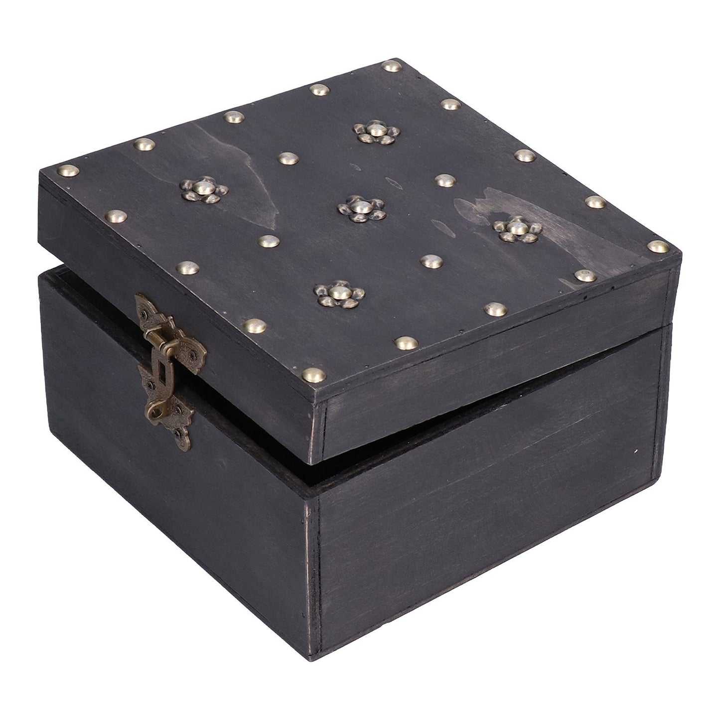 Treasure Props Storage Box with Password Lock Retro Wooden Storage Box for Home Living Room V1294-YM0523-3115210208511