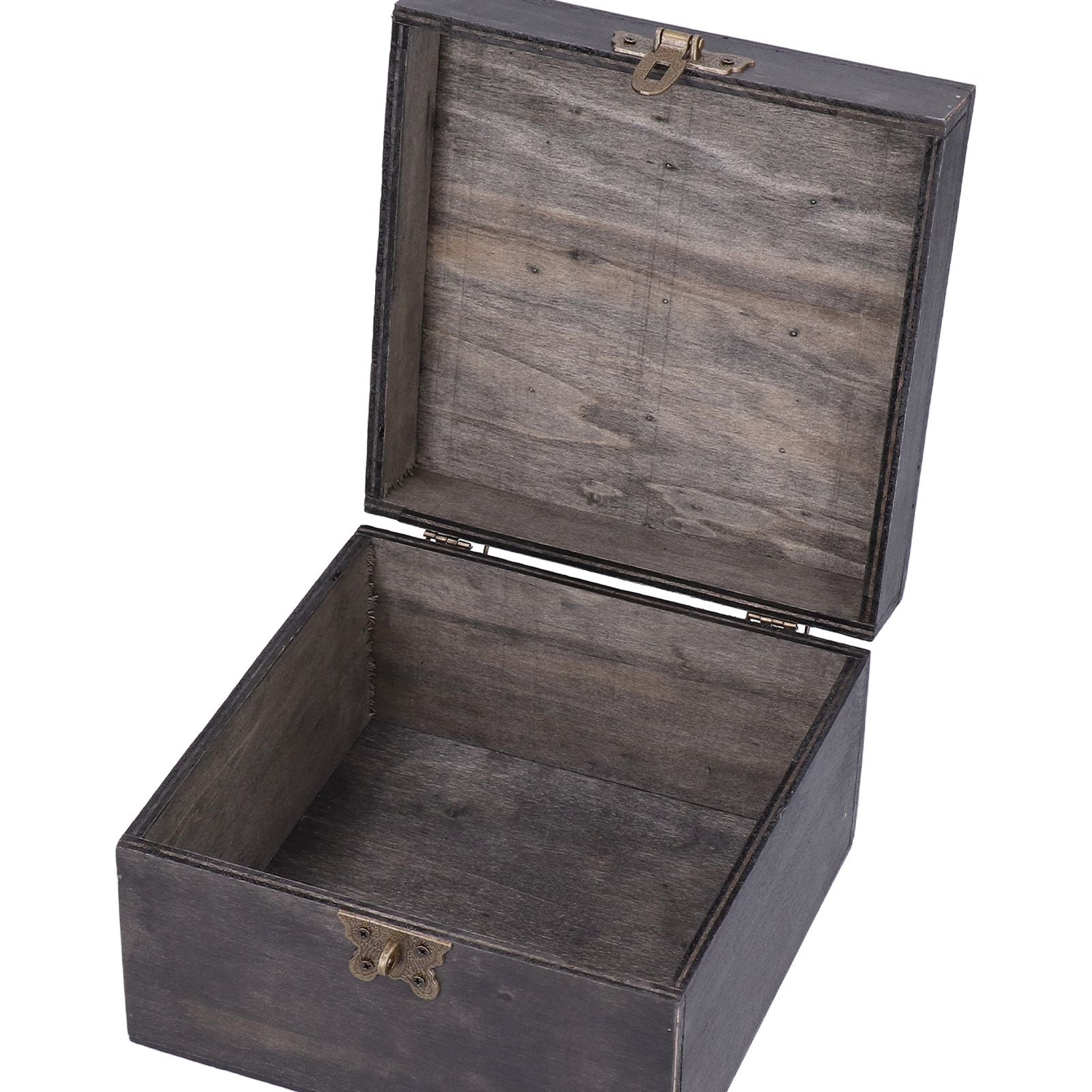 Treasure Props Storage Box with Password Lock Retro Wooden Storage Box for Home Living Room V1294-YM0523-3115210208511
