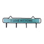 Wood Wall Hanger Wall Mounted Clothes Holder Coat Rack Key Hook for Cloakroom KitchenGreen V1294-YM0523-3115210209011