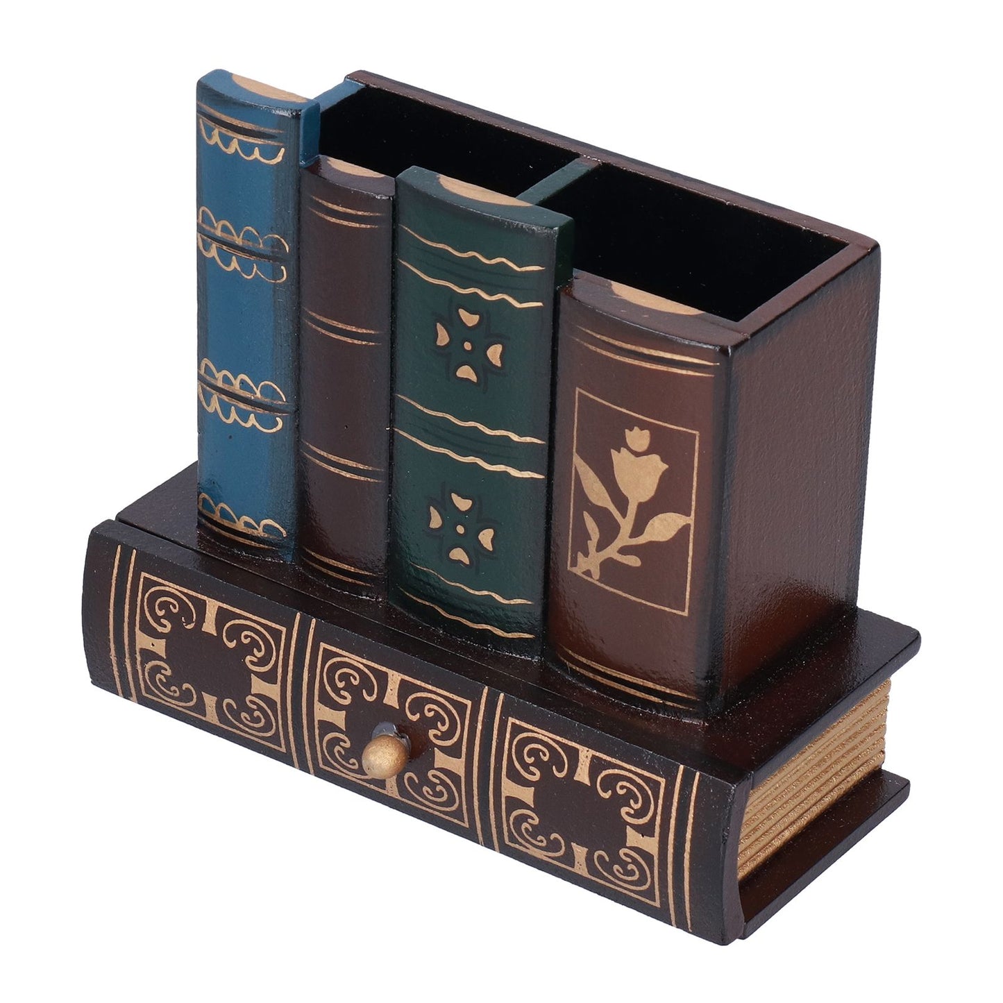 Retro Style Pencil Holder Pen Cup Desktop Storage Organizer Decoration for Home Office V1294-YM0523-3115210210111