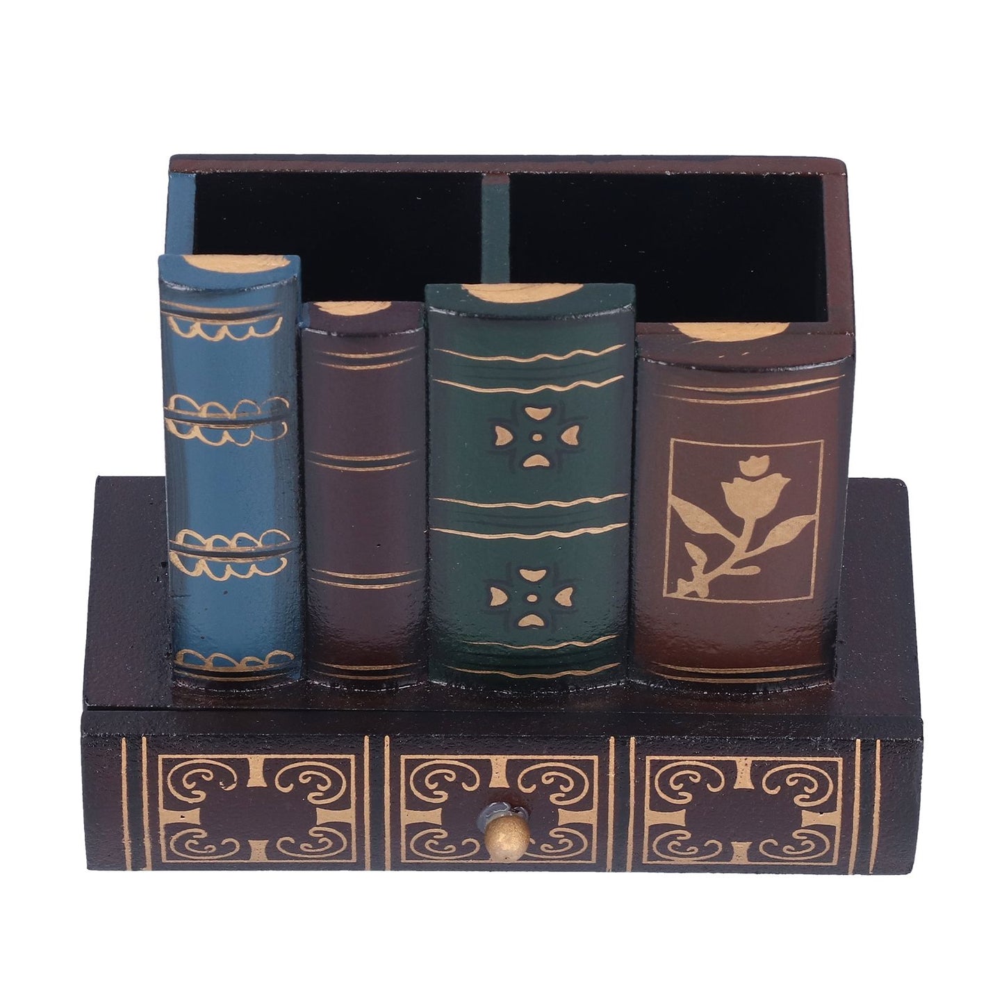 Retro Style Pencil Holder Pen Cup Desktop Storage Organizer Decoration for Home Office V1294-YM0523-3115210210111