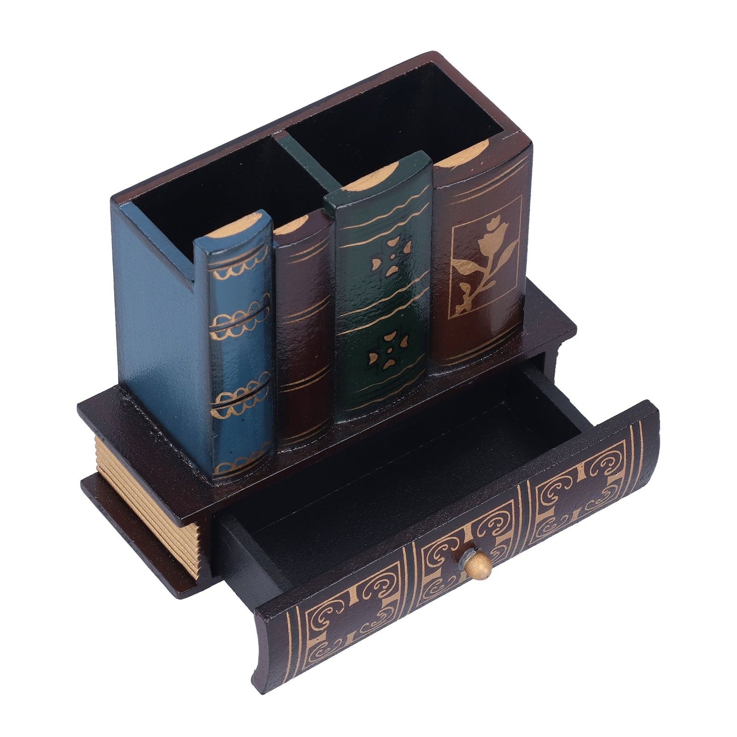 Retro Style Pencil Holder Pen Cup Desktop Storage Organizer Decoration for Home Office V1294-YM0523-3115210210111