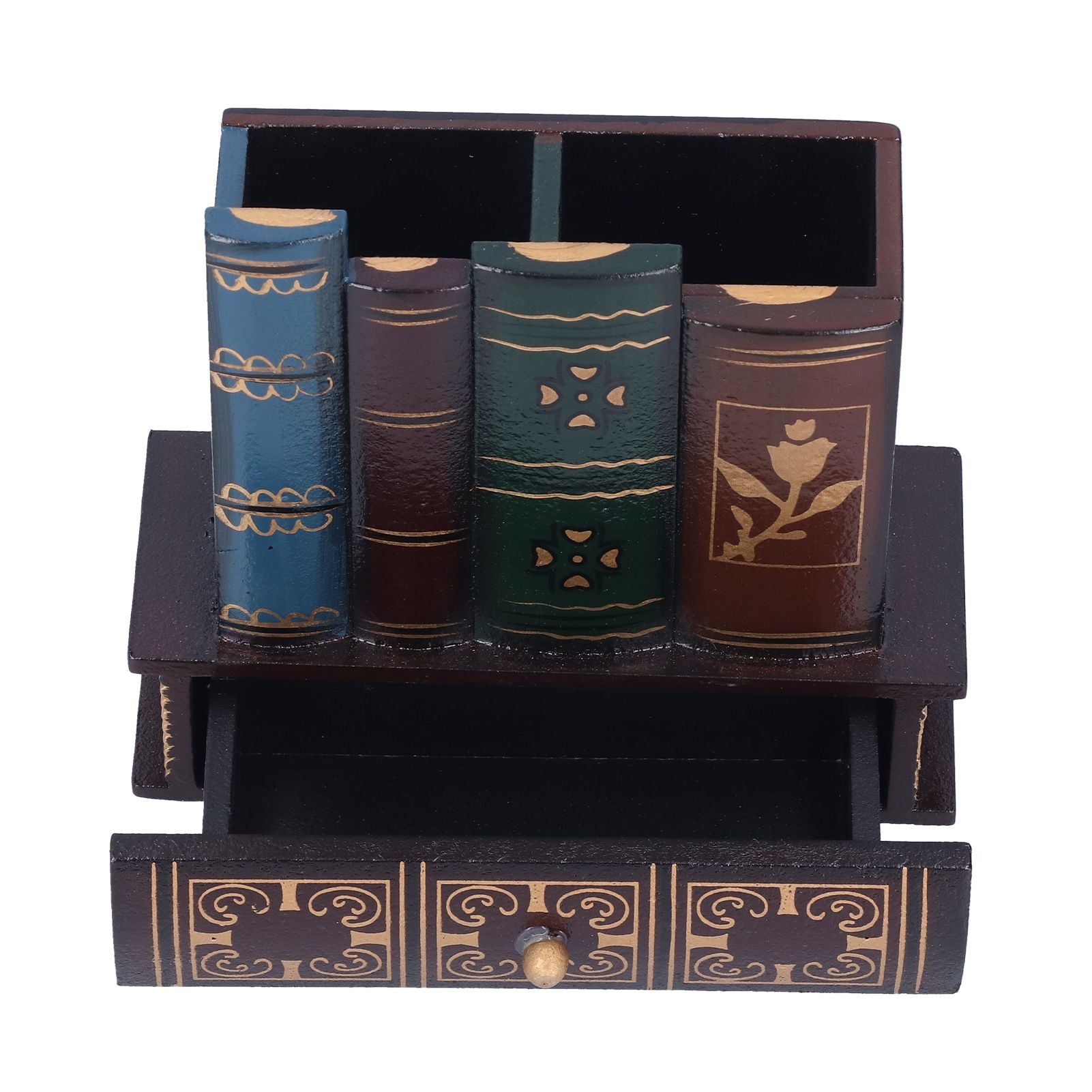 Retro Style Pencil Holder Pen Cup Desktop Storage Organizer Decoration for Home Office V1294-YM0523-3115210210111