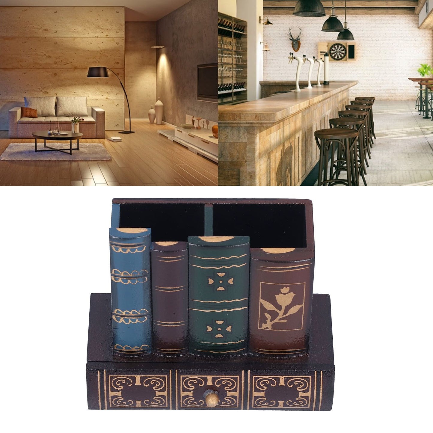 Retro Style Pencil Holder Pen Cup Desktop Storage Organizer Decoration for Home Office V1294-YM0523-3115210210111