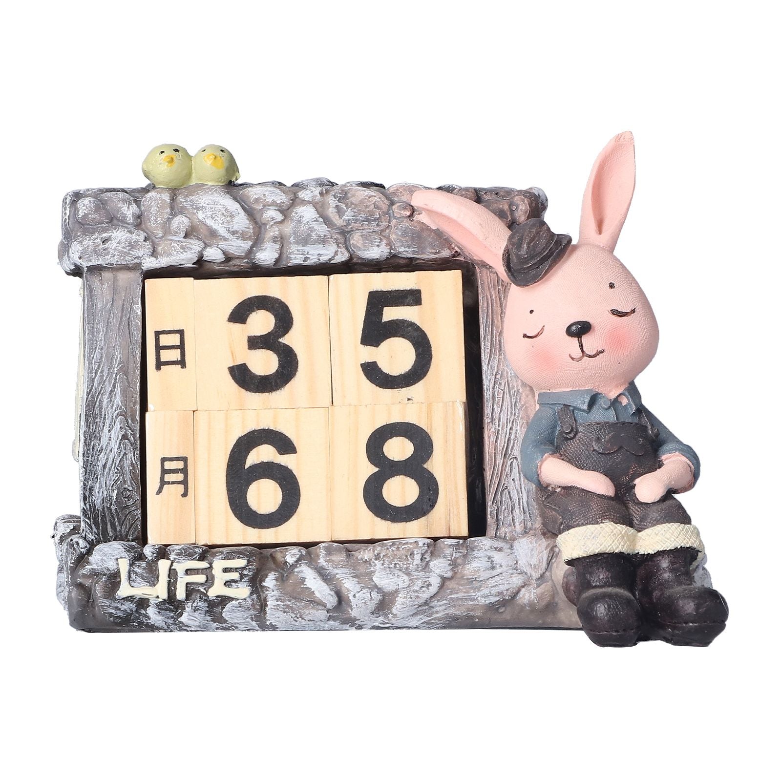 Innovative Rabbits Cabin Calendar Decorative TV Cabinet Decoration for Wedding Home Desktop V1294-YM0523-3115210210211