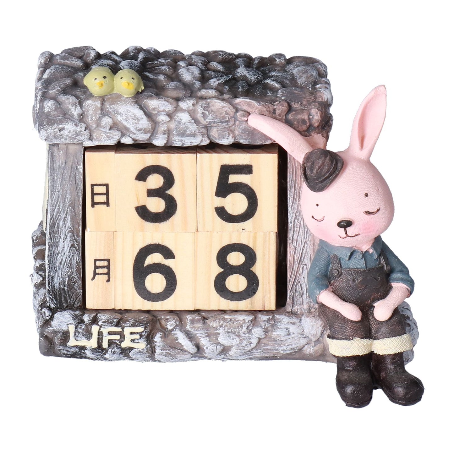 Innovative Rabbits Cabin Calendar Decorative TV Cabinet Decoration for Wedding Home Desktop V1294-YM0523-3115210210211