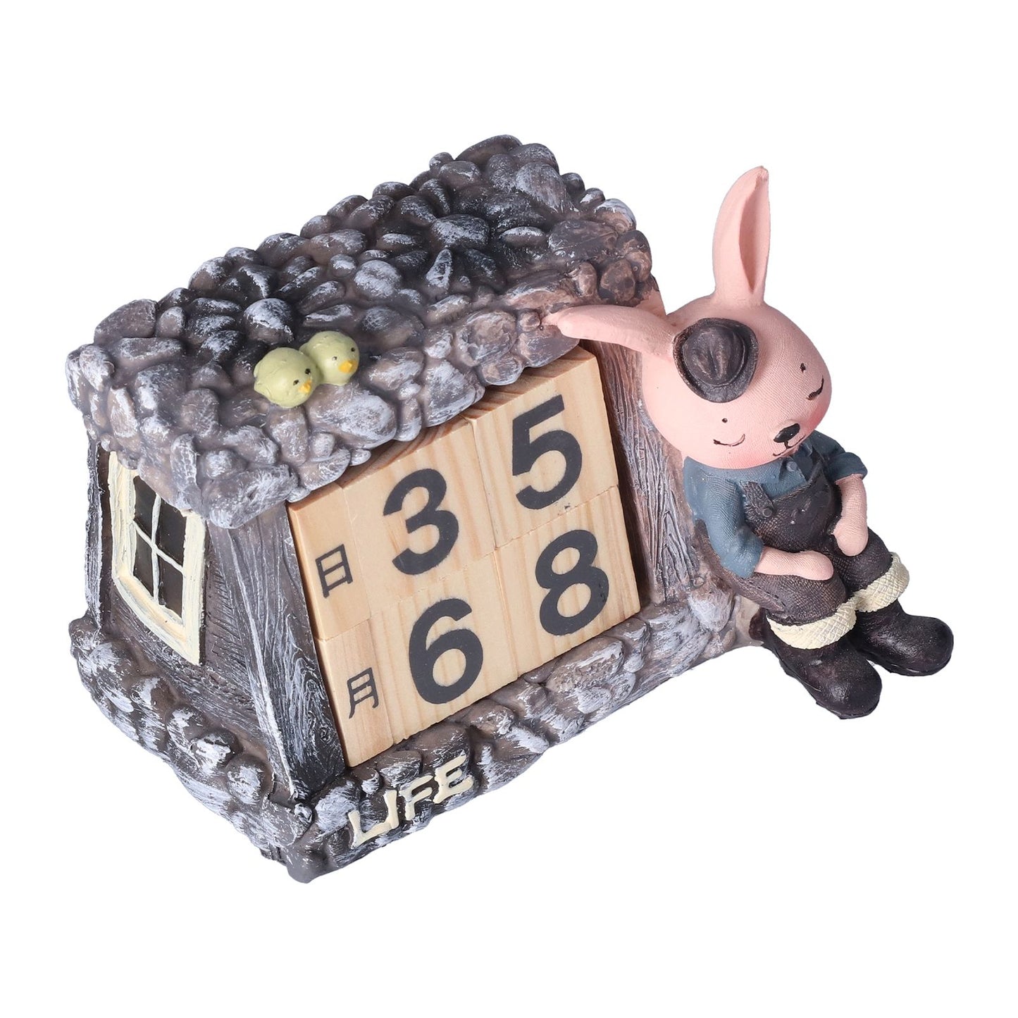 Innovative Rabbits Cabin Calendar Decorative TV Cabinet Decoration for Wedding Home Desktop V1294-YM0523-3115210210211