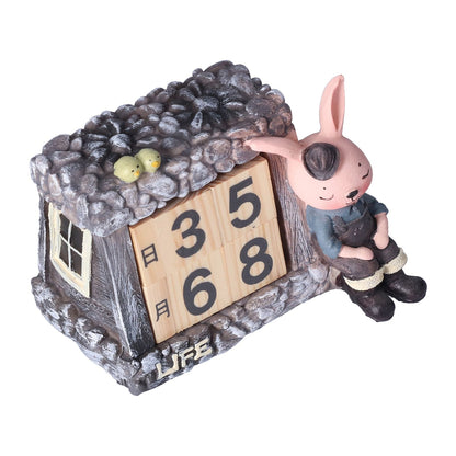Innovative Rabbits Cabin Calendar Decorative TV Cabinet Decoration for Wedding Home Desktop V1294-YM0523-3115210210211