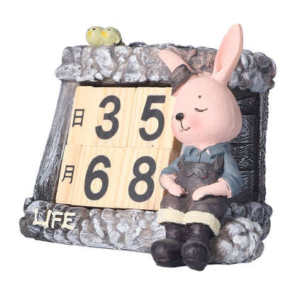Innovative Rabbits Cabin Calendar Decorative TV Cabinet Decoration for Wedding Home Desktop V1294-YM0523-3115210210211