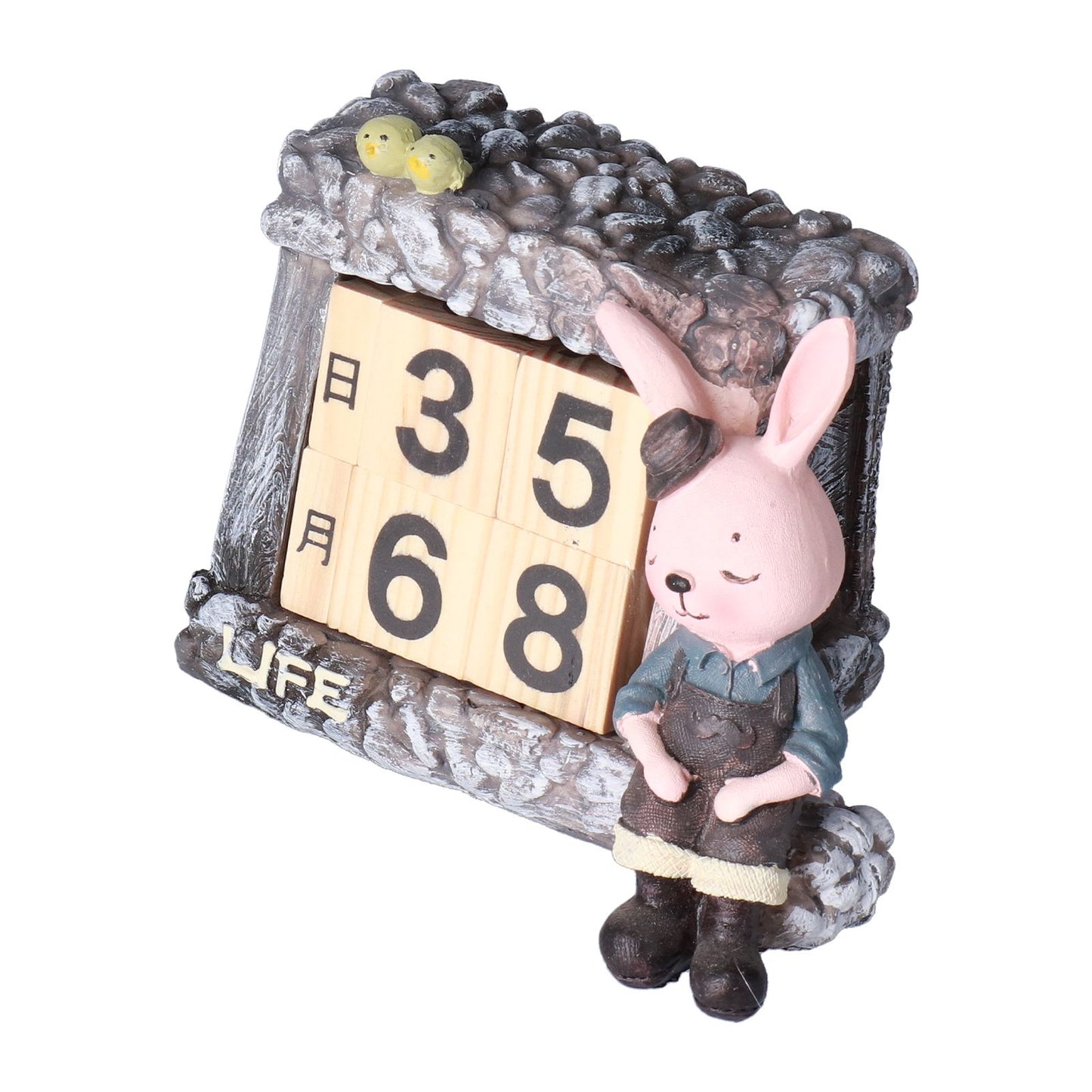 Innovative Rabbits Cabin Calendar Decorative TV Cabinet Decoration for Wedding Home Desktop V1294-YM0523-3115210210211