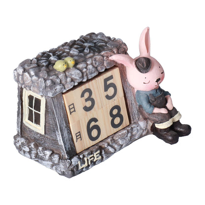 Innovative Rabbits Cabin Calendar Decorative TV Cabinet Decoration for Wedding Home Desktop V1294-YM0523-3115210210211