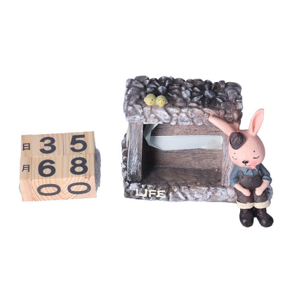Innovative Rabbits Cabin Calendar Decorative TV Cabinet Decoration for Wedding Home Desktop V1294-YM0523-3115210210211
