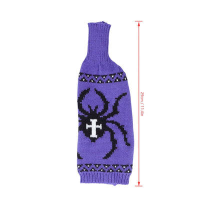 2Pcs Wine Bottle Cover Knitted Champagne Bottle Bag Table Decoration for Home Coffee Shop V1294-YM0523-3115210210911