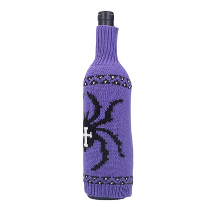 2Pcs Wine Bottle Cover Knitted Champagne Bottle Bag Table Decoration for Home Coffee Shop V1294-YM0523-3115210210911