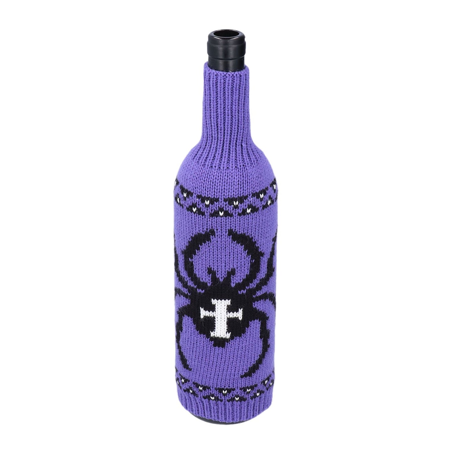 2Pcs Wine Bottle Cover Knitted Champagne Bottle Bag Table Decoration for Home Coffee Shop V1294-YM0523-3115210210911