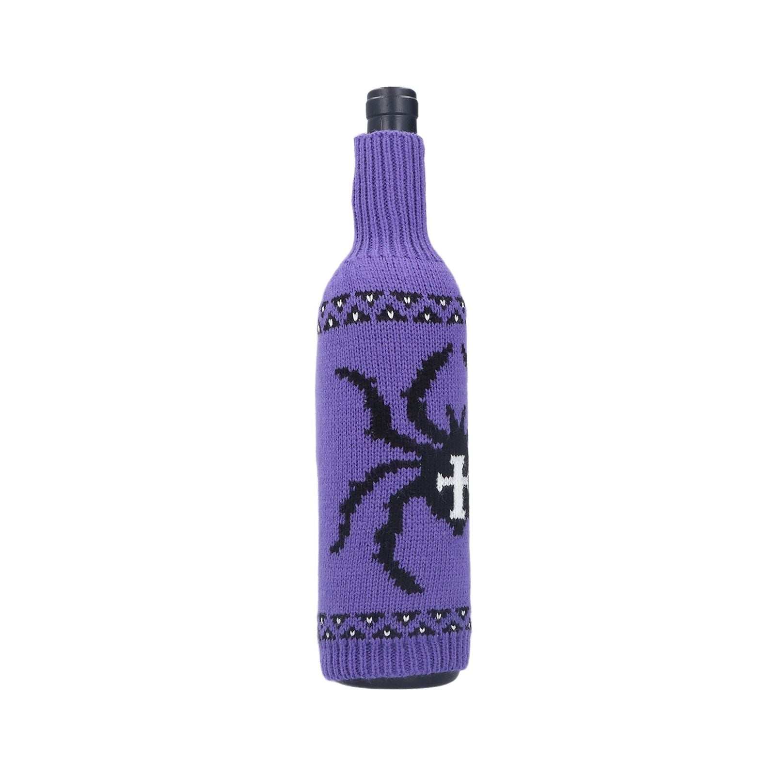 2Pcs Wine Bottle Cover Knitted Champagne Bottle Bag Table Decoration for Home Coffee Shop V1294-YM0523-3115210210911