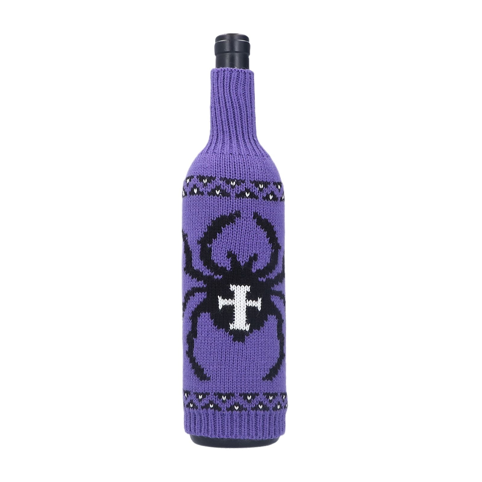 2Pcs Wine Bottle Cover Knitted Champagne Bottle Bag Table Decoration for Home Coffee Shop V1294-YM0523-3115210210911