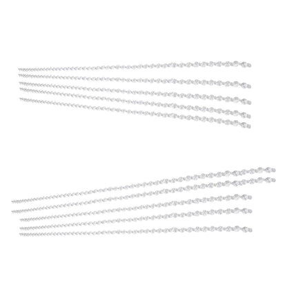 14mm Octagonal Bead String Acrylic Crystal Pearl Chains for Birthday Wedding PartyTransparent 10 Strips V1294-YM0523-3115210212411